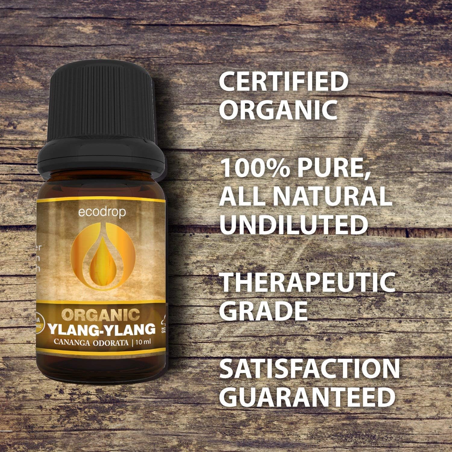 Ylang Ylang Essential Oil, Certified Organic, 100% Pure, Aromatherapy, Massage, Diffusers & Bath - 10ml (Cananga Odorata) - Image 3