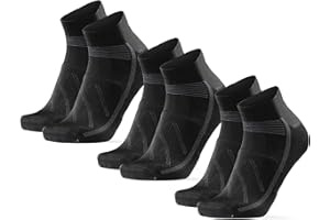 DANISH ENDURANCE Cycling Socks, Low-Cut, Breathable for Men & Women, Unisex, 3-Pack