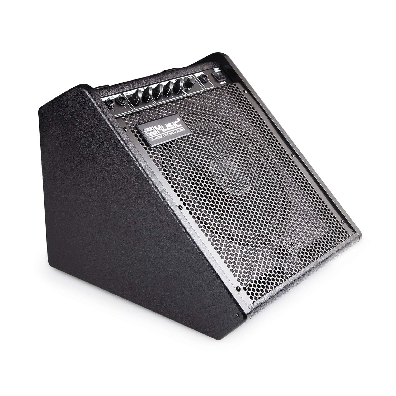 Coolmusic 100W Bluetooth Personal Monitor Electronic Drum Amplifier Dual Channel Speaker with 3-band EQ