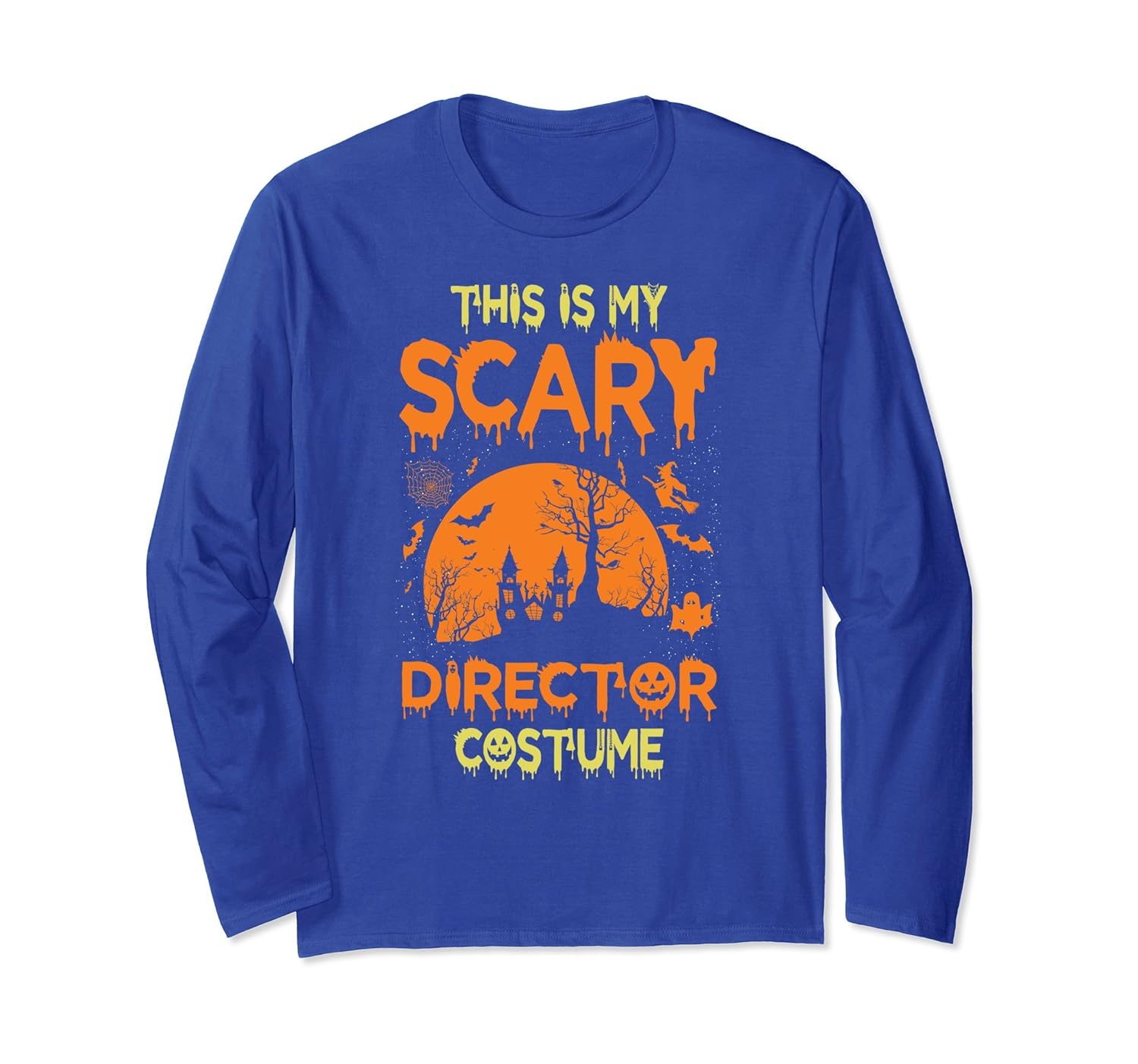 Scary Director Halloween Costume Long Sleeve T-Shirt-ANZ