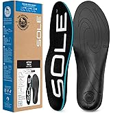 SOLE Active Thick Insoles - Custom Moldable Orthotic Support for Any Arch Type, Plantar Fasciitis Relief - Multiple Sizes