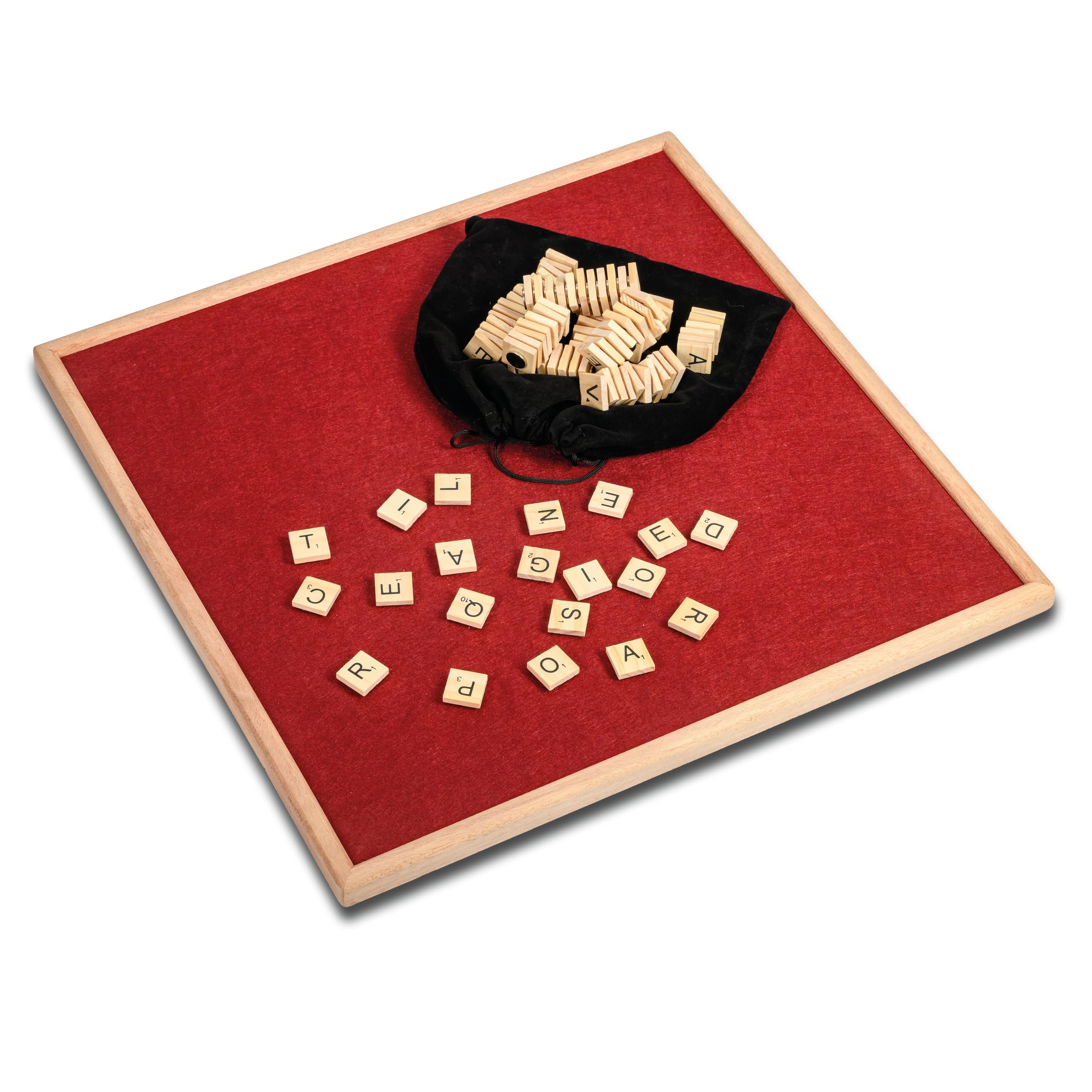 Board Game Lazy Susan Accessory for Scrabble – Rotates 360 Degrees and Includes Magnetic Scrabble Tiles to Instantly Upgrade Your Existing Scrabble Set into a Magnetic Set for Smoother Gameplay.
