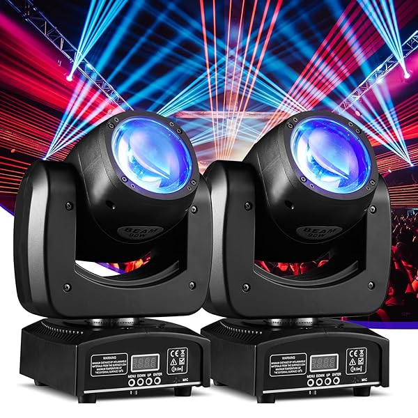 MOVING HEAD LIGHT 2 PACK 90W LED BEAM...
