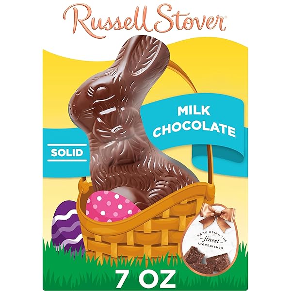 RUSSELL STOVER MILK CHOCOLATE EASTER RABBIT, 7 OZ.