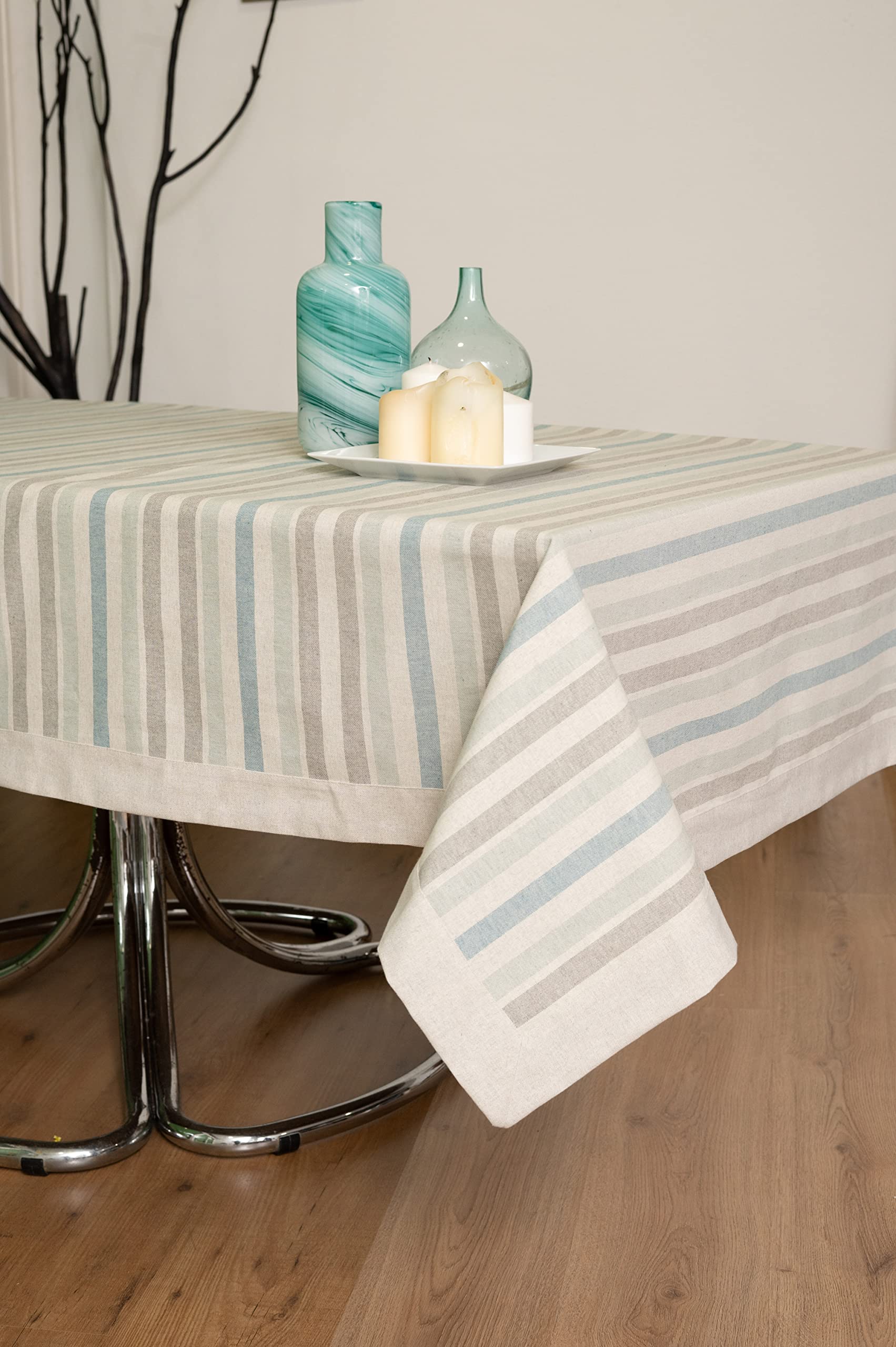 ESSE HOME - Tablecloth: Rectangular - Square - Round - Oval - COTTON MIXED - LUISA 004 (0/140, 12-12)