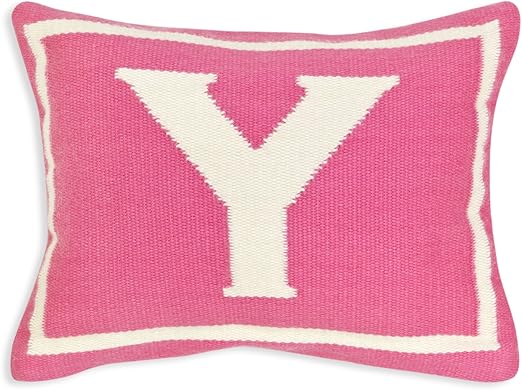 Amazon Com Jonathan Adler Letter Baby Pillow Pink Monogrammed Y
