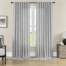Joydeco Linen Curtains for Living Room,Light