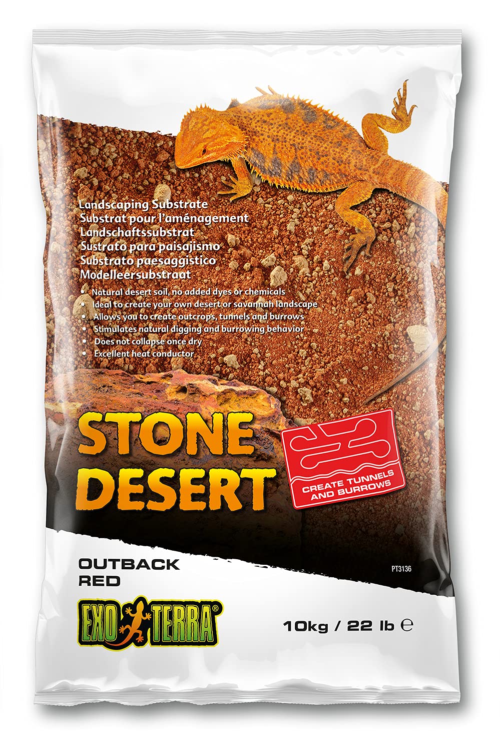 ET Red Stone Desert Substrate 10kg