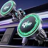 LISEN for Qi2 Car Charger [Pro with Higher Charge Speed],Super Fast Magnetic Car Phone Holder, Qi2 MagSafe Charger Mount for iPhone 17 Pro Max Plus Air 16 15 14 13, Samsung S25/24 with MagSafe Case