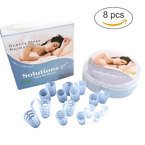Das beste Anti Schnarch Nasendilatator Solutions ZZZ [8 PCS] 4 Größen 2 Texturen- Wenn Sie unter Schnarchen leiden ist dies d