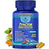 Brain Supplements for Memory & Focus - Nootropic Brain Health - Cognitive Performance, Clarity, Energy, Mental Vigor, Shilajit - Alpha Choline, Lion's Mane, Bacopa, 18 Premium Ingredients