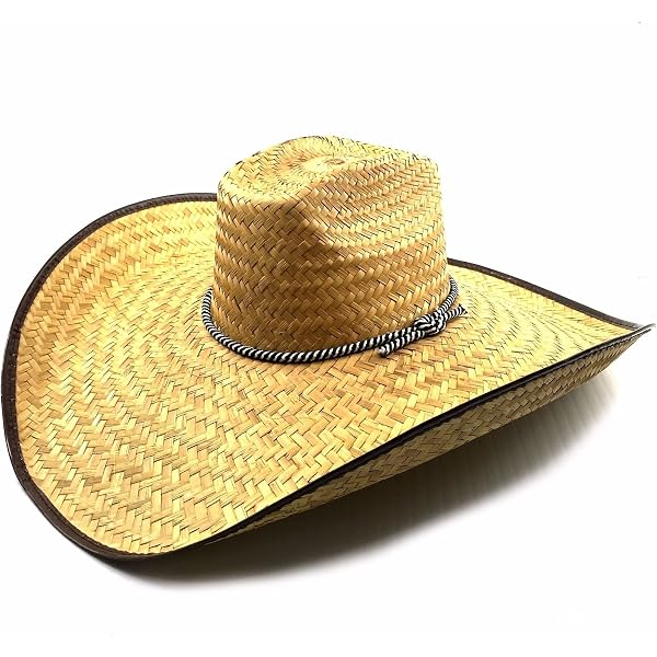 thumbnail image 2 of MexART Natural Oversized Cowboy Wide Brim Straw Hat – Sombrero De Palma Grande, Handmade In Mexico 2 of 5
