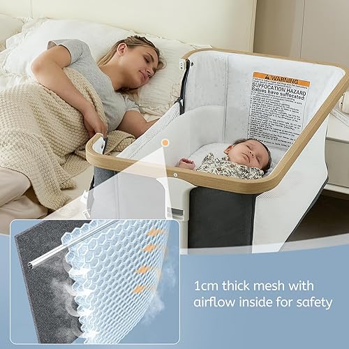 Rocking Bassinet for Baby Electric Automatic Bedside Sleeper Rocks