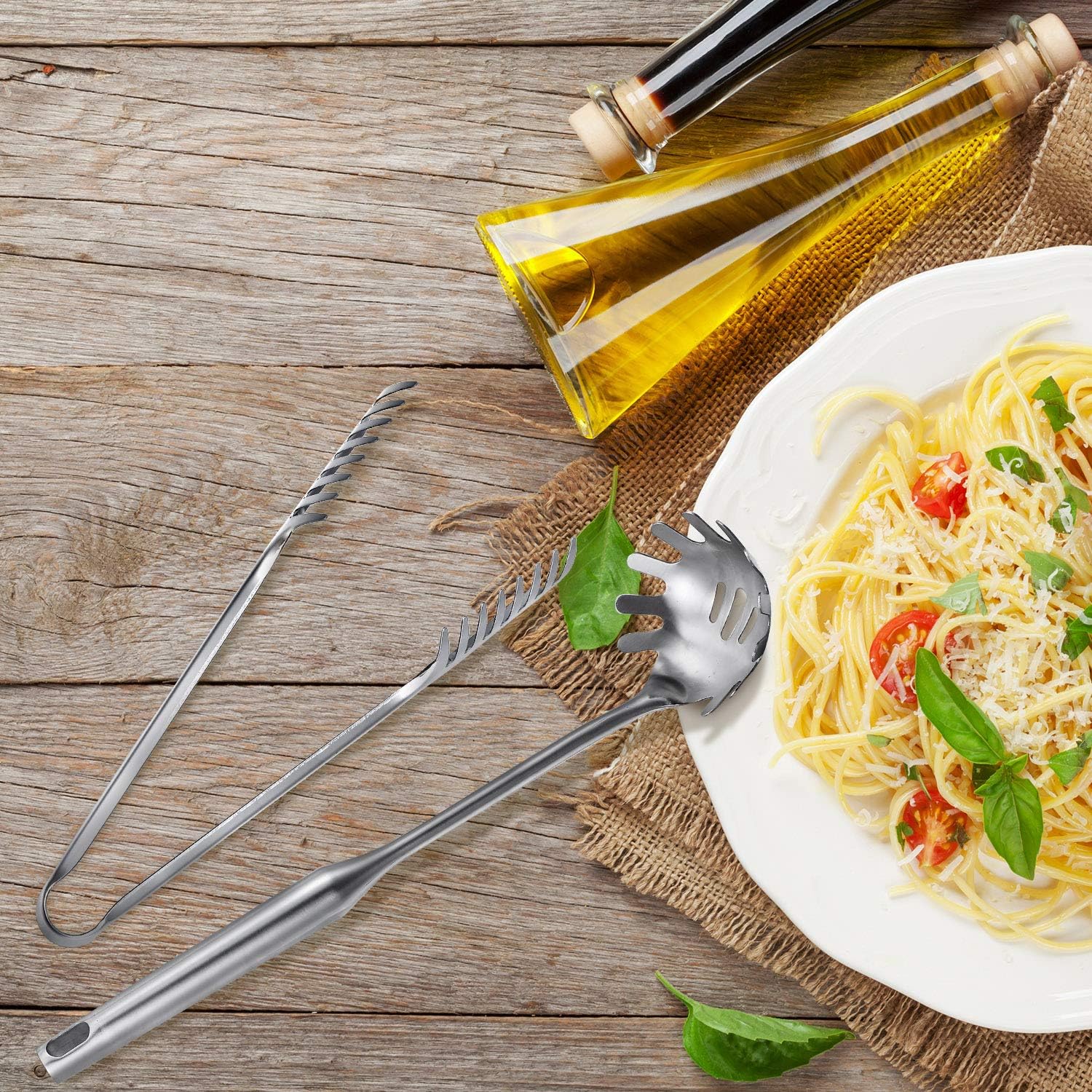 2 Pieces Spaghetti Spoon Large Pasta Server Utensil - Image 4