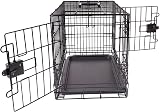 Amazon Basics Small Metal Dog Crate with Double Doors 61 cm L x 46 cm W x 51 cm view 4
