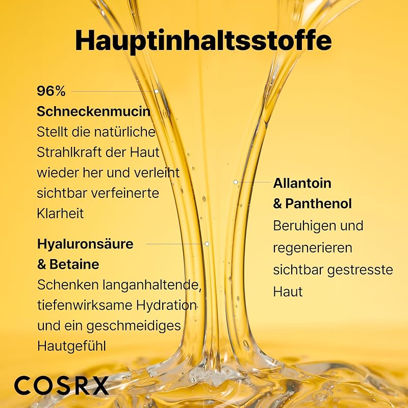 fortschrittliche Schnecken-Muzin-96-Power-Essenz 100 ml fl. oz | Schneckensekret-Filtrat 96 % | Hautreparaturserum | CPNP, Koreanische Hautpflege, ohne Tierquälerei, ohne Parabene, ohne Alkohol — Foto 4 von 7
