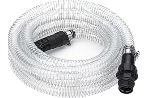 G GREEN EXPERT Green Expert 1 Inch ID Inlet Hose with Check Valve 1" NPT Adapter Assembled for Well Pump Water Intake All Ready for Easy Installation Pump Accessory All-in-one Pipe Heavy Duty Tough Tubing, 25FT