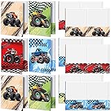 Kosiz 12 Pcs 9x12 Truck 2 Pocket Folder for Boy