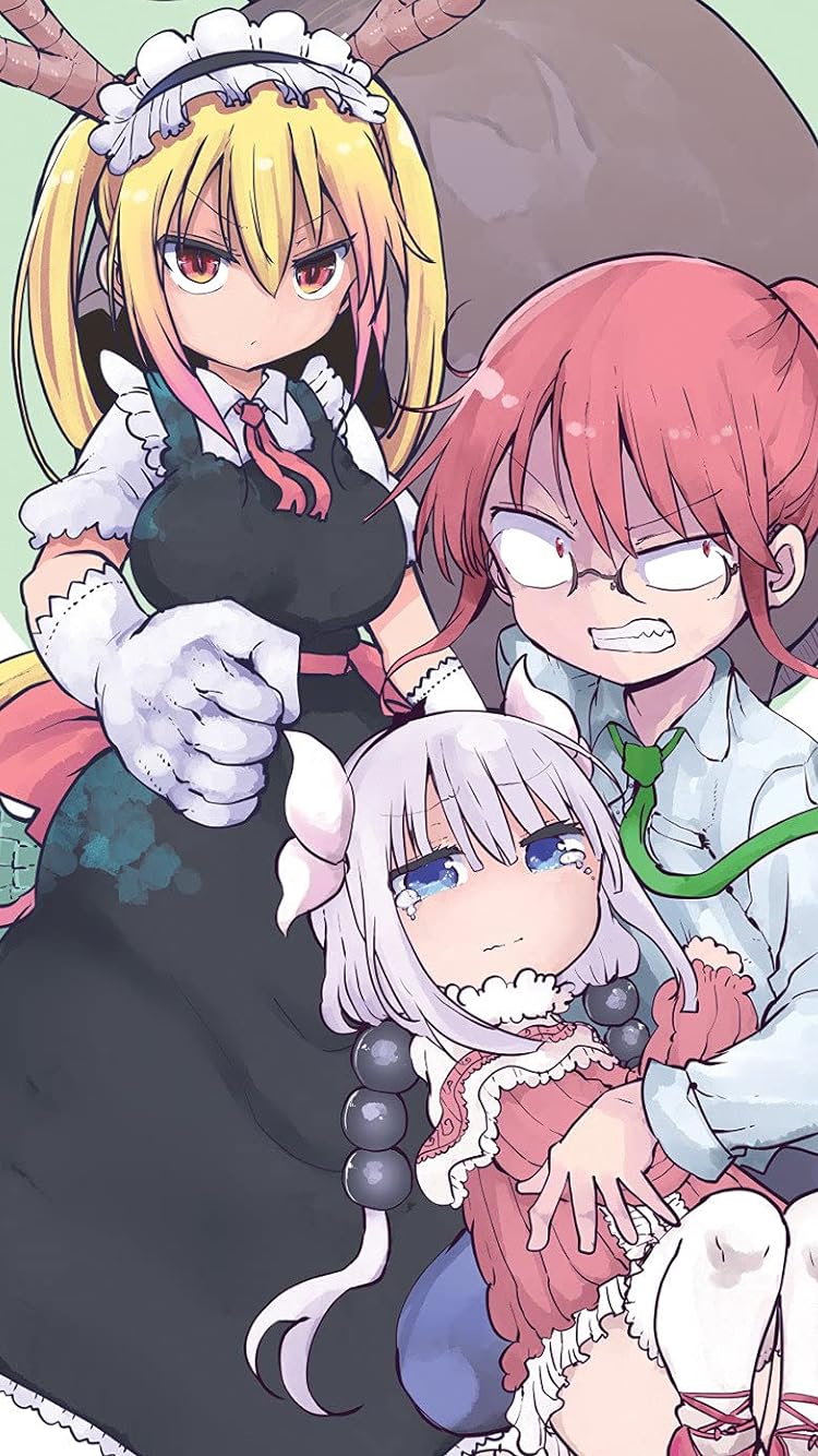 小林さんちのメイドラゴン 小林さん,トール,カンナ iPhone SE/8/7/6s(750×1334)壁紙画像