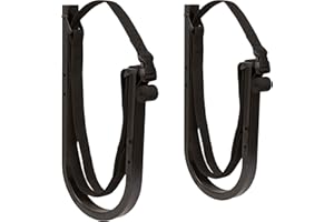 Suspenz SUP Wall Storage Rack, Stand Up Paddle Board and Surfboard Holder/Hook with Safety Straps, Black (12-0105)