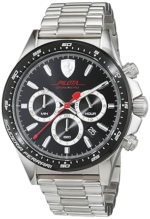 Scuderia Chronograph Black Dial Mens Watch - 0830393