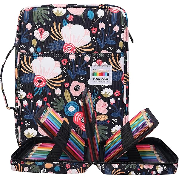 Lbxgap Estuche Portátil De Impresión A Color Morning Glory Y Daisy Con 72 Ranuras Para D 309854