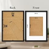 wyewye A4 Frame Wood with A5 Mount, Wall or Table Stand, Plexiglass, Black view 2