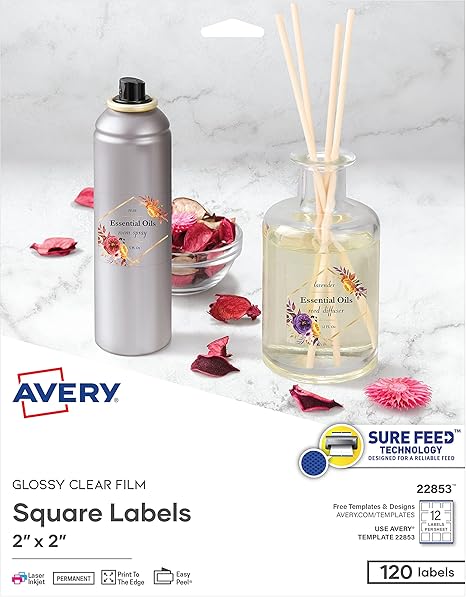 avery labels printing blank