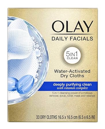 water activated facial cleansing cloths