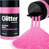 Hemway Baby Pink Iridescent Glitter Shaker 130g Microfine Resin Epoxy