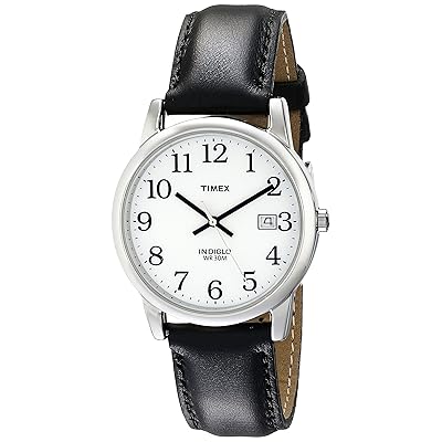 Timex Men's Easy Reader Date Leather Strap Watch