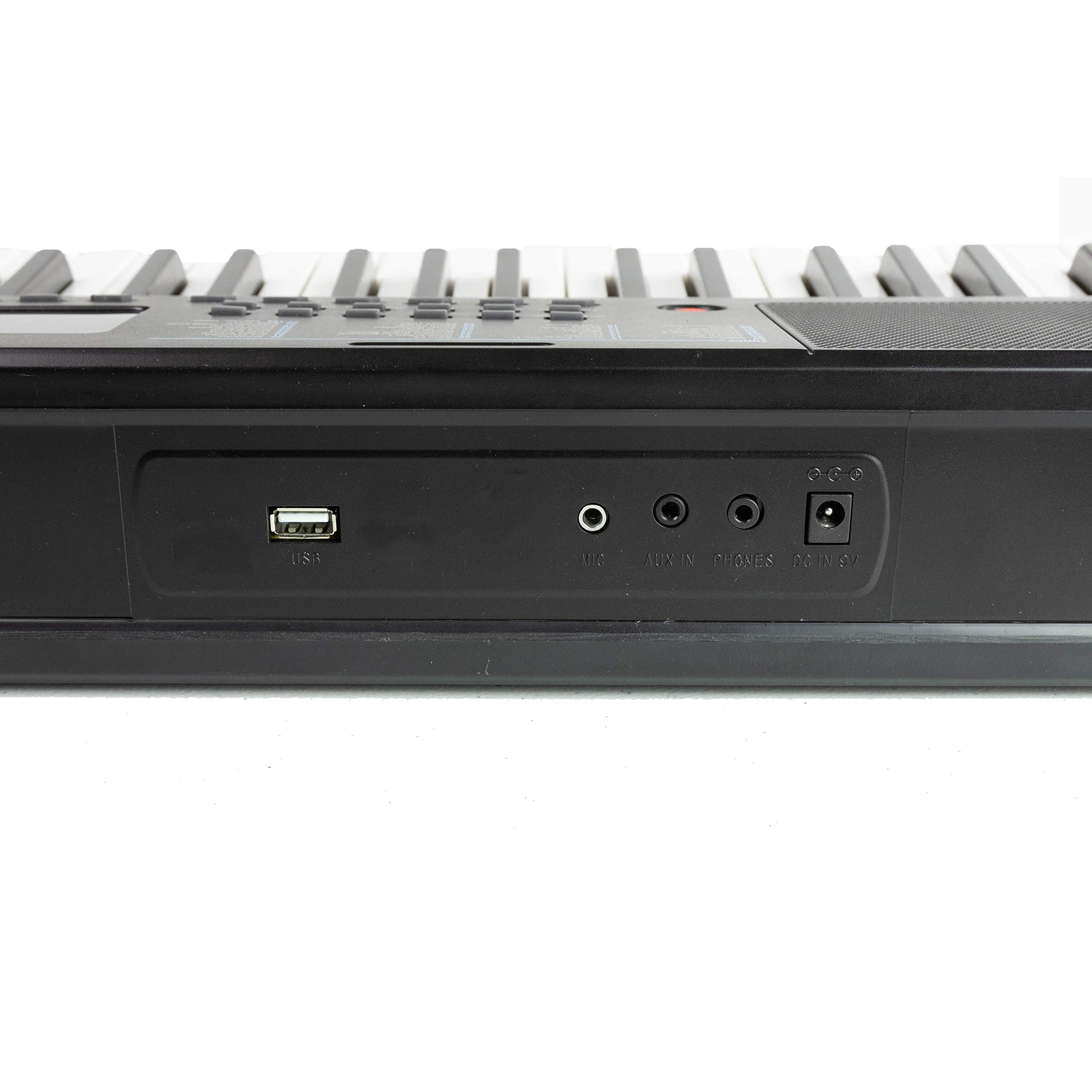 RockJam 61 Key Compact LED Keyboard Piano