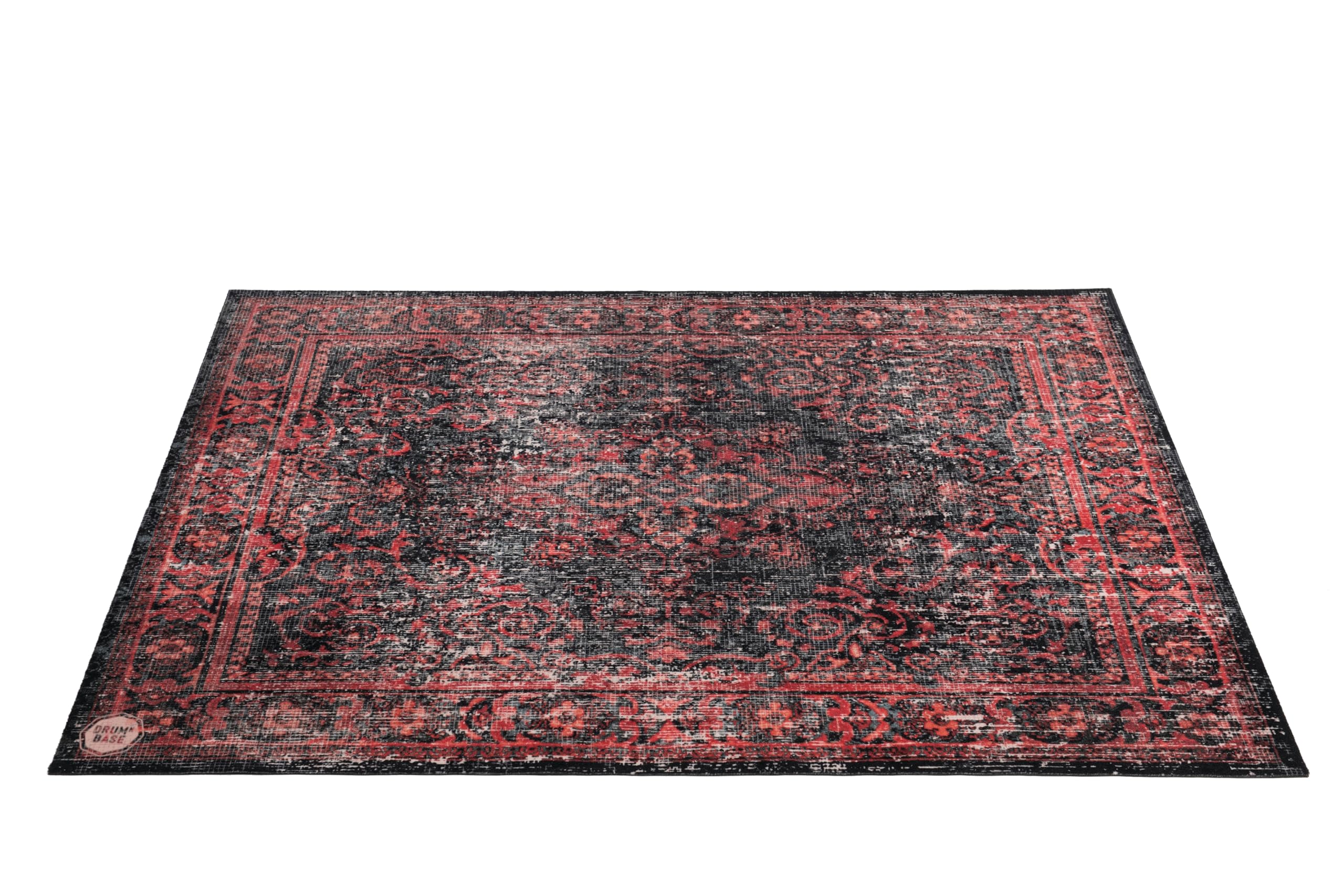 Drum N Base Vintage Stage Rug (Large) - Red & Black