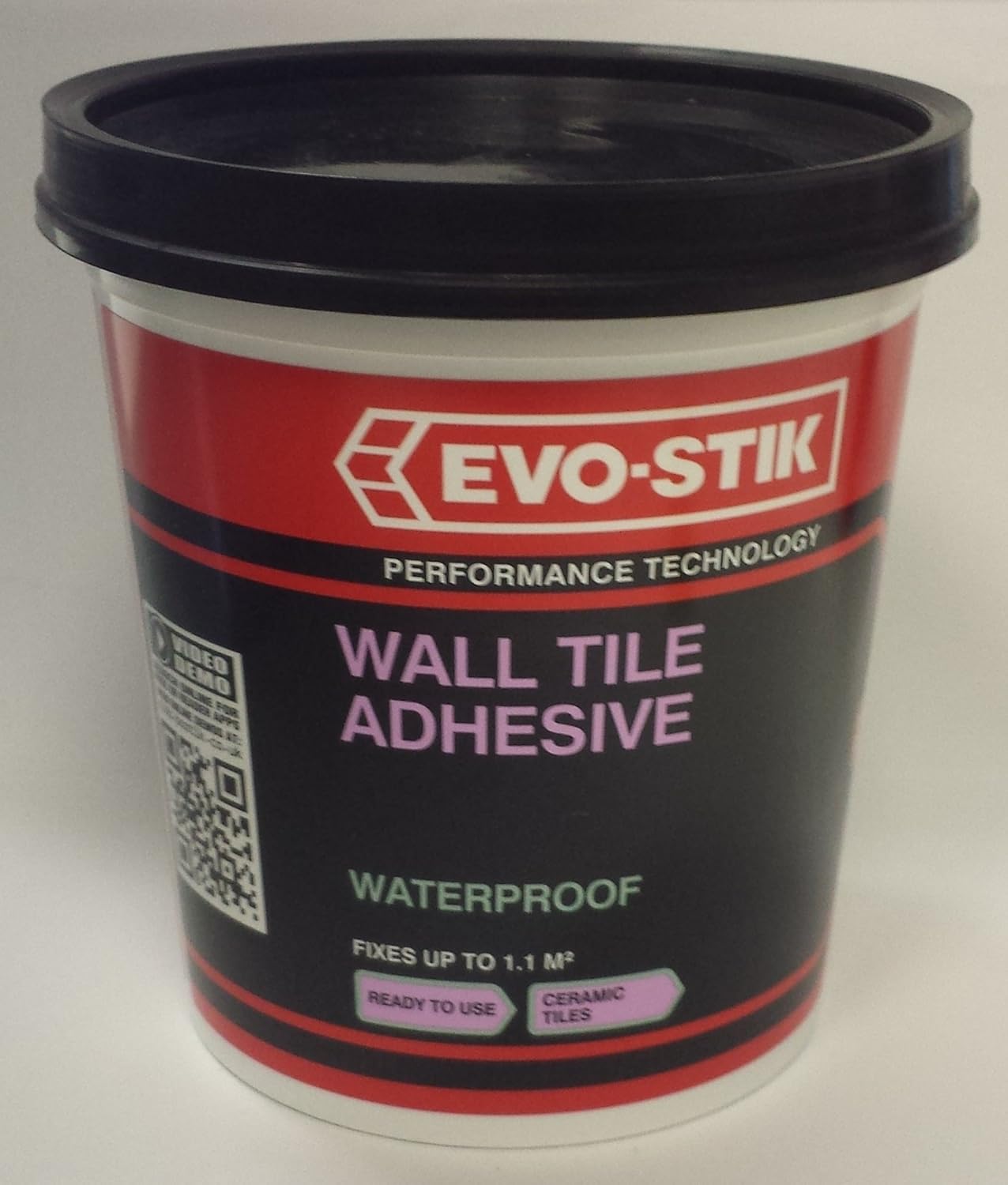 1 x EvoStik Waterproof Wall Tile Adhesive Ready Mixed Economy 1L