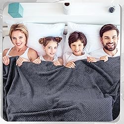 Newwiee 4 Pcs Flanne Fleece Throw Blanket for Bed