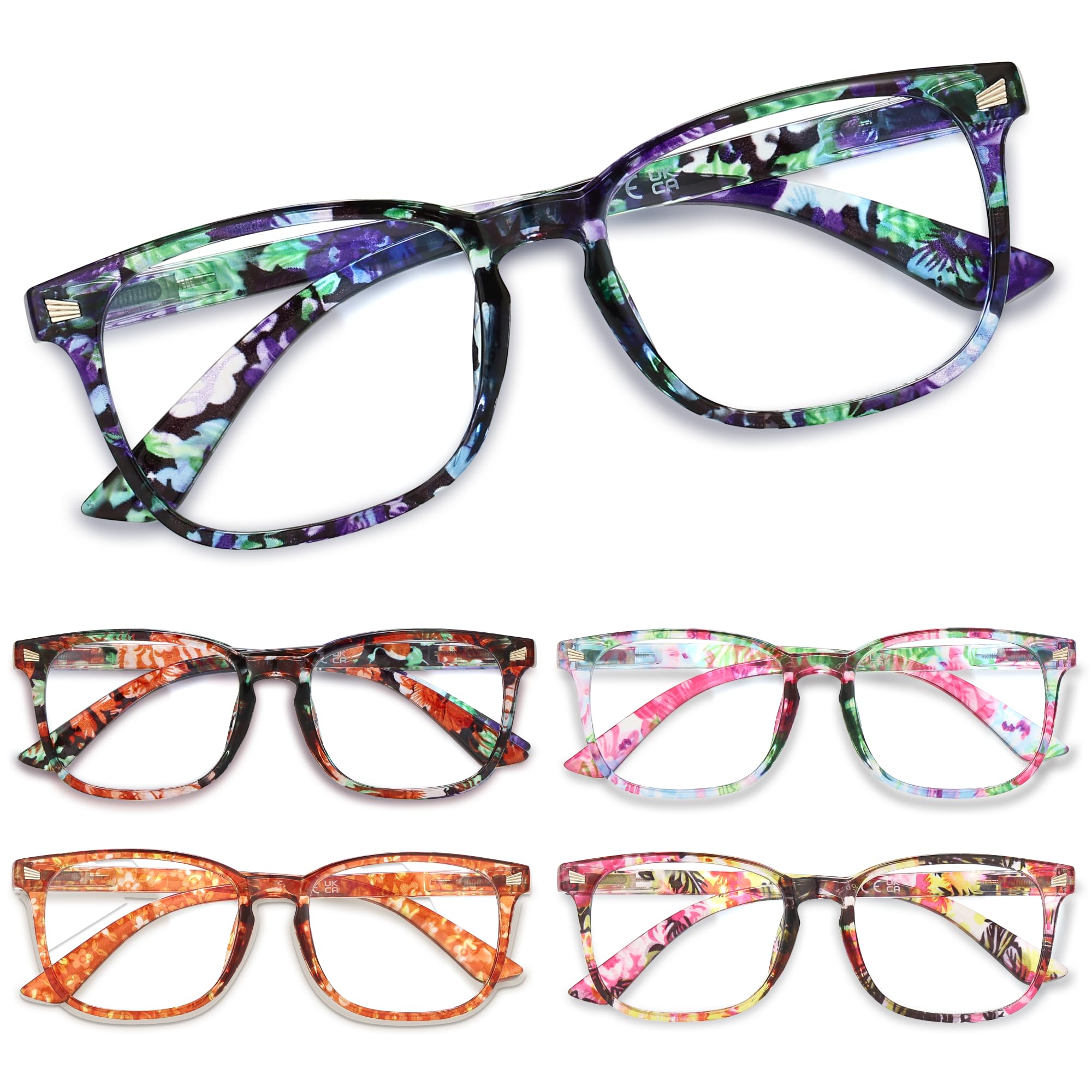 Photo 1 of CCVOO Reading Glasses for Women/Men, Eyeglasses, Blue Light Readers for Women/Men, Computer Eye Glasses, Cheaters