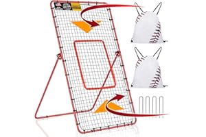 YNSZAS 𝑵𝑬𝑾 [3-in-1] Pitch Back Rebounder Practice Net, 7x4 FT Adjustable Bounce Back Return Net for Volleyball Softball Lacrosse Soccer Baseball Throwback Trainer Gifts, Profession Training Machine