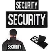2 Pcs Security Patch for Vest, Security Officer Patches Hook and Loop | for Officer Guard Uniforms, Jacket, Carrier, Bag, Hat