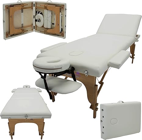 Massage Imperial Deluxe Lightweight Ivory White 3 Section