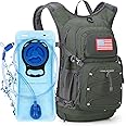 Maelstrom Hydration, Hiking Backpack with 2L/3L Water Bladder, High Flow Bite Valve Pack Lightweight
