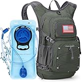 Maelstrom Hydration Hiking Backpack with 2L/3L Water Bladder, High Flow Bite Valve Water Backpack Men Women Lightweight Insulation for Hiking, Cycling, Running, Climbing, Camping