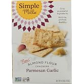 Simple Mills Parmesan Garlic Almond Flour Crackers, 4.25 OZ