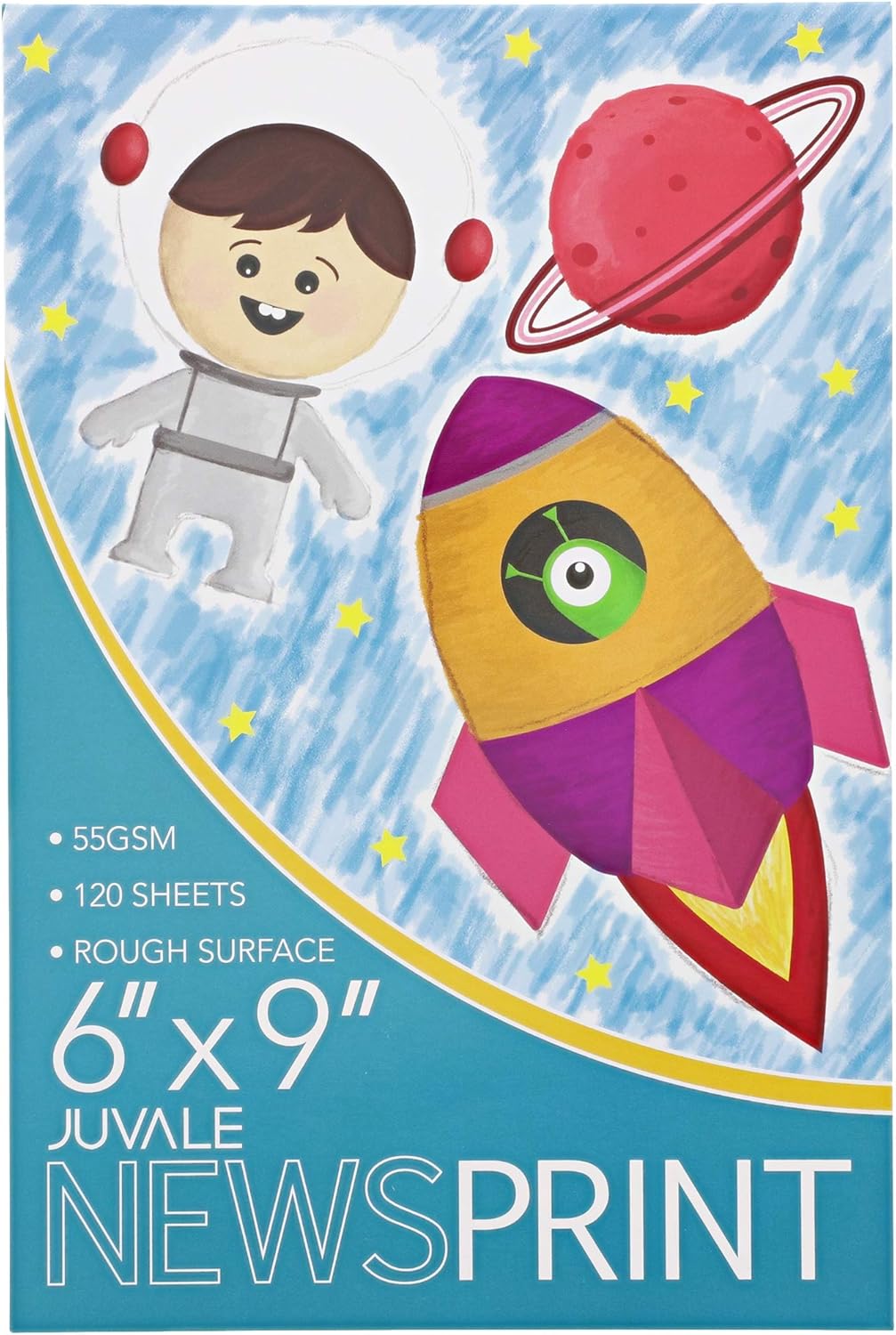 Newsprint Drawing Paper Pads for Artists and Painters (9 x 12 in, 50