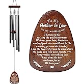 Mother in Law Wedding Gifts from Groom, Mother of The Bride Wind Chime Wedding Keepsake from Groom, Thank You Gifts for Mom