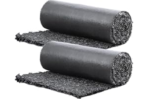 VEVOR 2-Pack Recycled Rubber Mulch Mat Roll,Permanent Mulch Walkway Pathway,Garden Edging Border for Plants, Vegetables & Flower Garden Barrier, Black Rubber Mulch for Landscaping Outdoor 8' x 2'