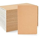 feela 30 Pack Blank Kraft Notebooks, Unlined Sketchbook Note Pad Travel Journal for Drawing Doodling Writing, Journal Bulk For Women Kids Students Office School Supplies, A5, 60 Pages, 8.3&rdquo; X 5.5&rdquo;