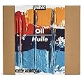 PEBEO - Studio Oil XL - Set 24 Tubes 20 Ml Assorted Colours + Accessories - Oil Painting Kit for Artist and Beginner - Brushes + Spatula + Cardboard - Luminous Colours