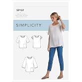 Simplicity SS9107A Women's Tops Sewing Pattern, Sizes XS-XXL