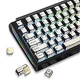 Retro PBT Keycaps - White 137 Keycaps Set for Full