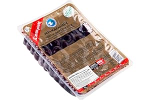 Marmarabirlik Black Olives, Olive Brine, Mediterranean Pickled Olives, Natural & Ripe Food, Healthy Snacks, Individual Packs, Fresh, Vegan, Halal, Kosher, Large, 28.2oz (800g)